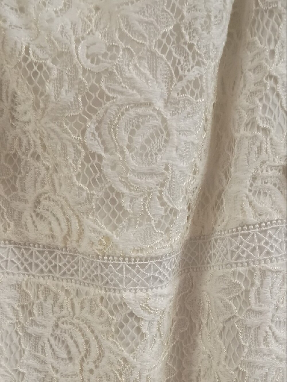 Lauren Ralph Lauren Ivory Lace Cowl-Neck Wedding Maxi Dress - Picture 5 of 7